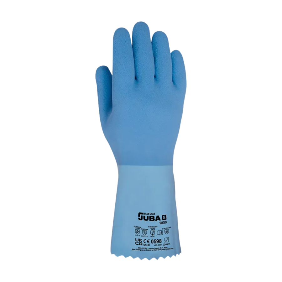 Guantes de látex Juba - 5830 BLUE GRAB