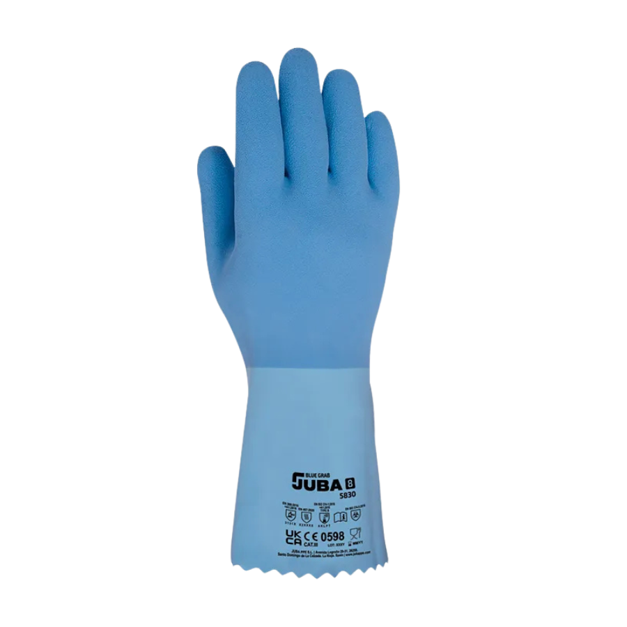 Guantes de látex Juba - 5830 BLUE GRAB