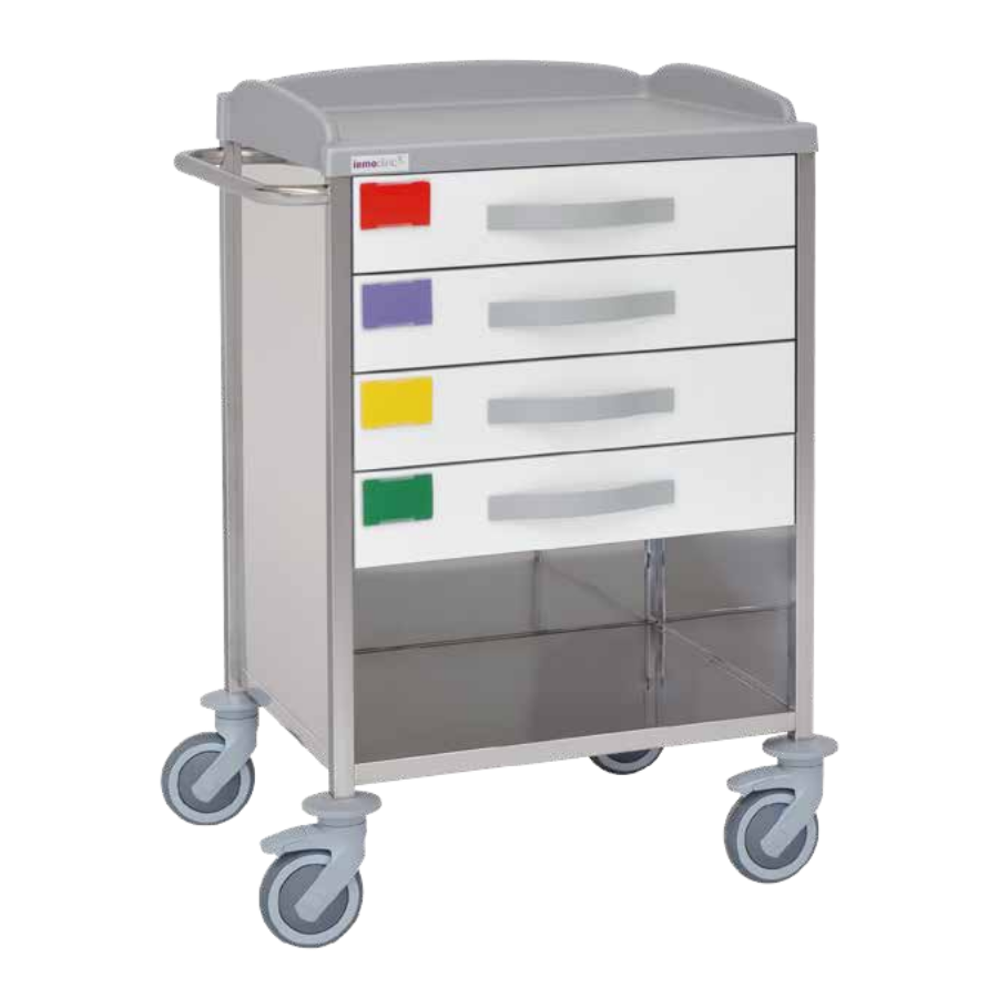 Carro hospitalario acero inoxidable 10605