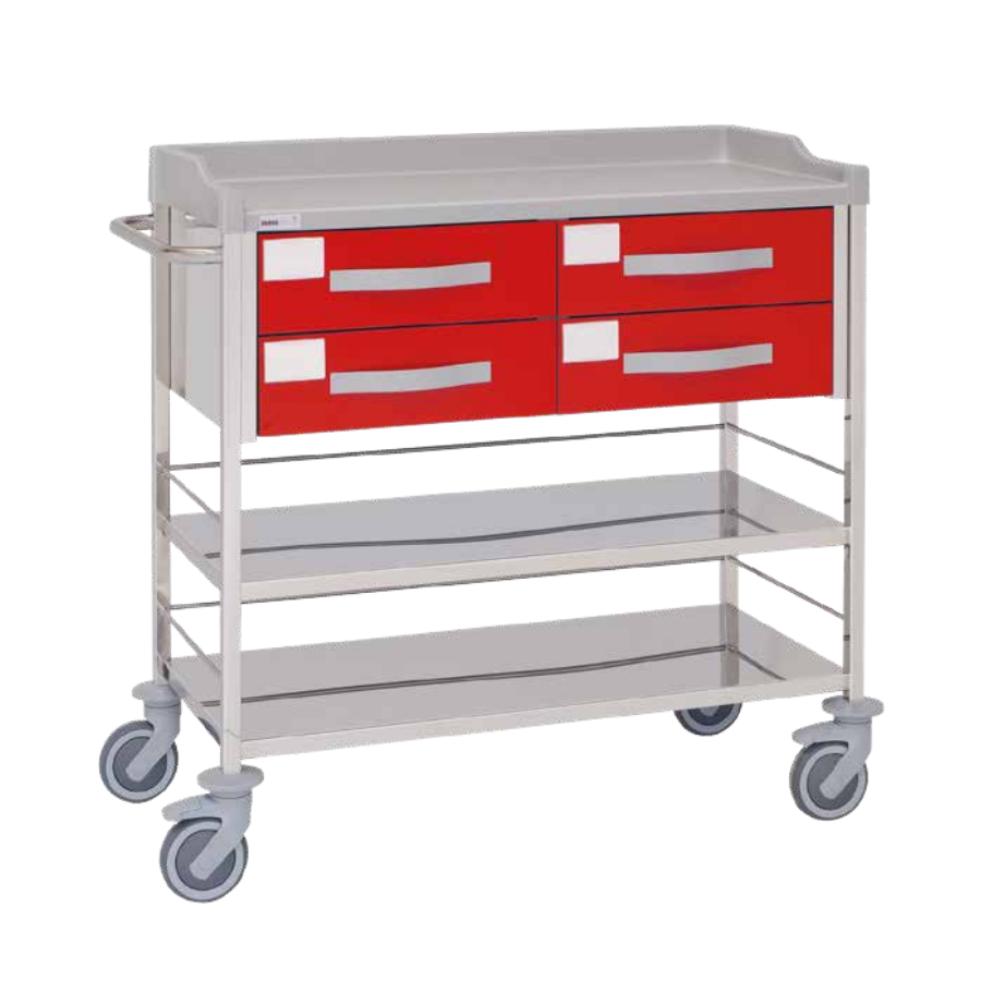 Carro hospitalario acero inoxidable 10760