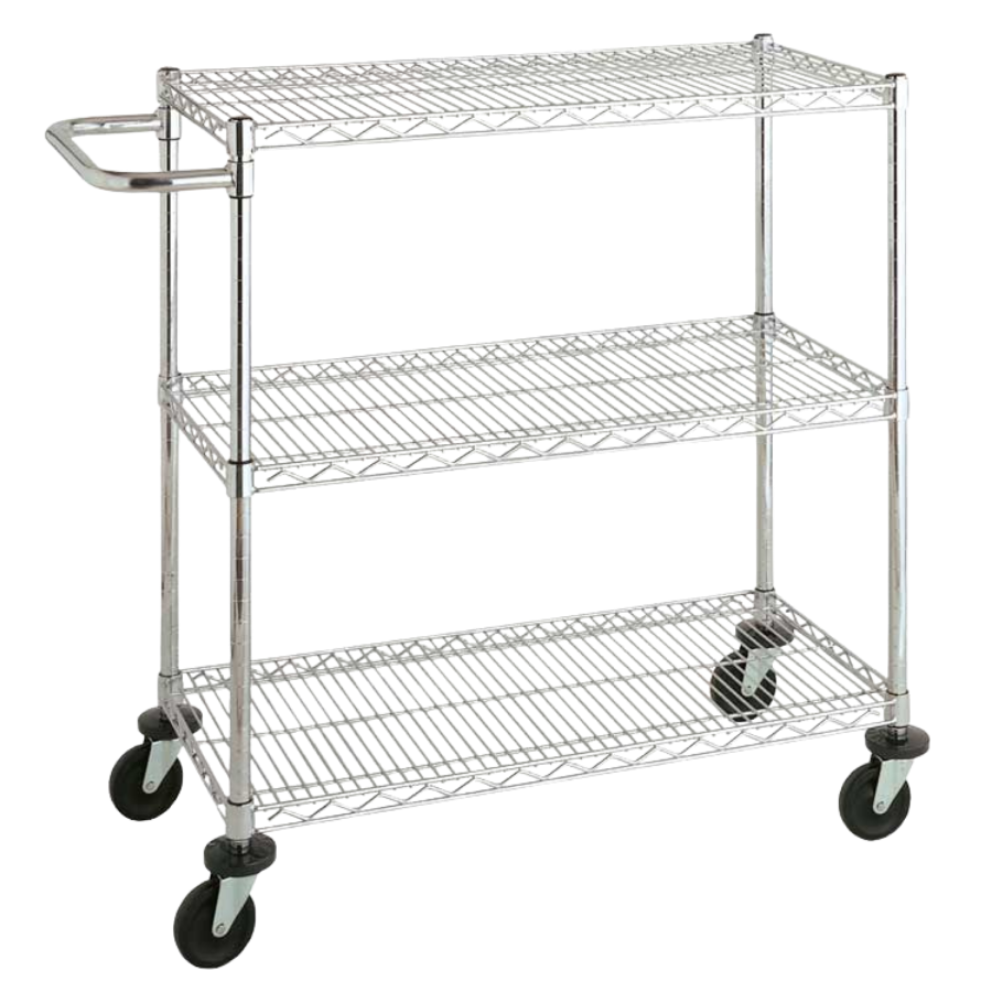 Carro cromado con 3 niveles