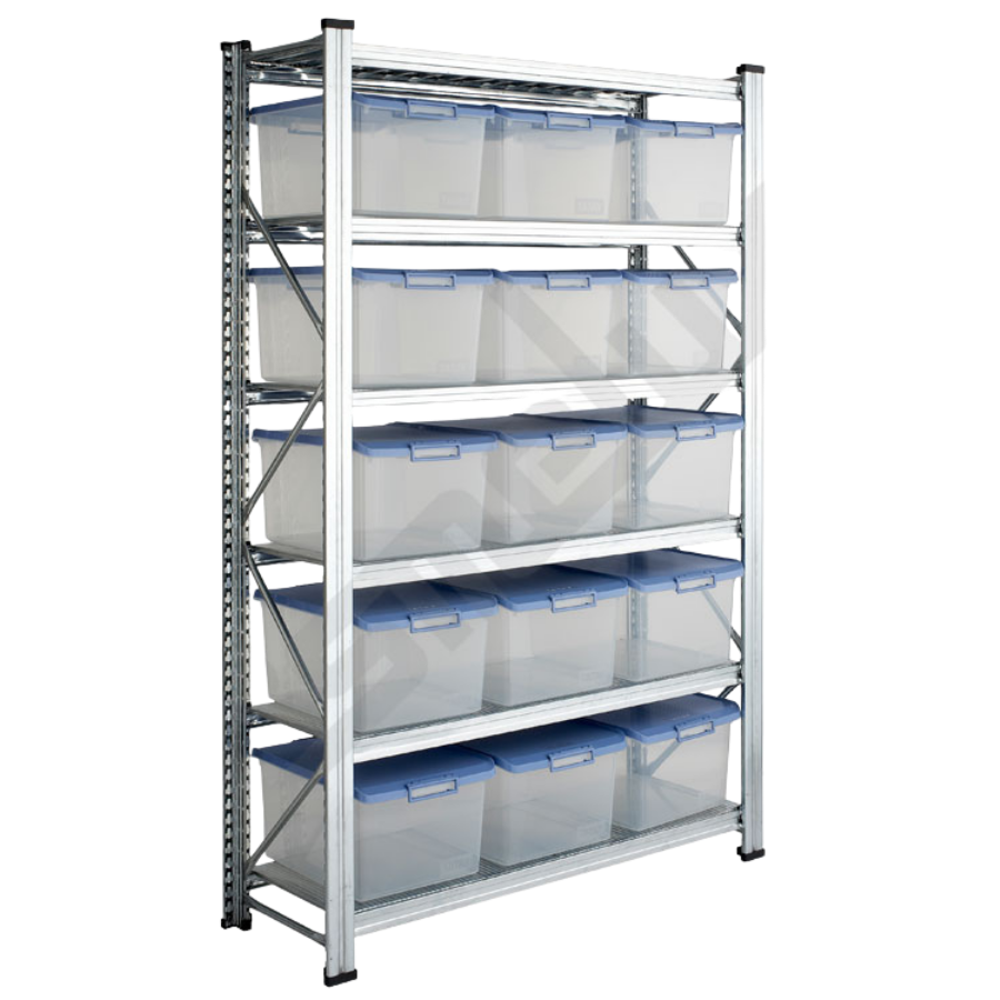 Estantería Metálica con cajas de organización
