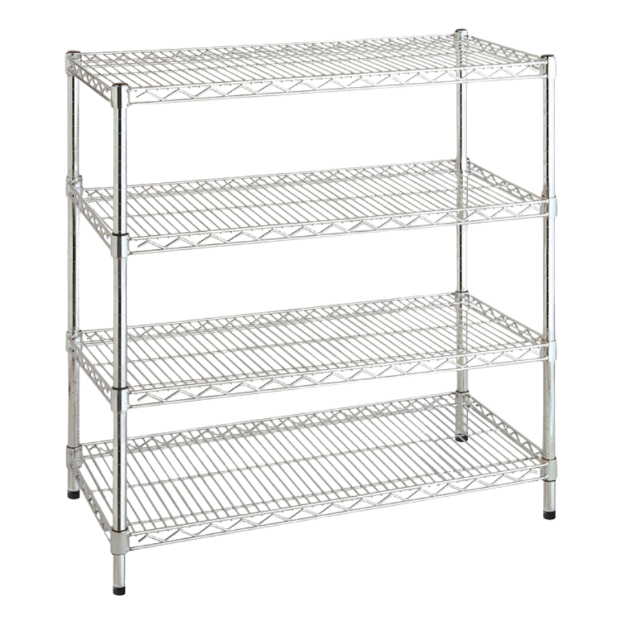 Estanterías Cromadas 4 niveles 890 mm altura