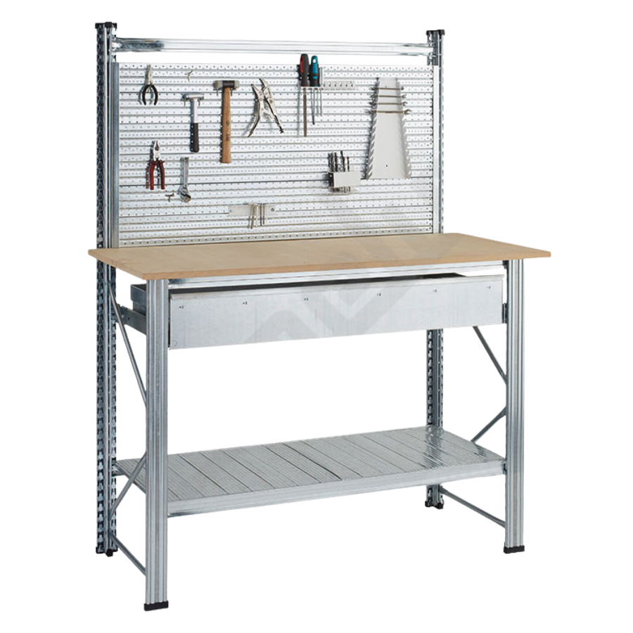 Bancos de trabajo con cajón alto