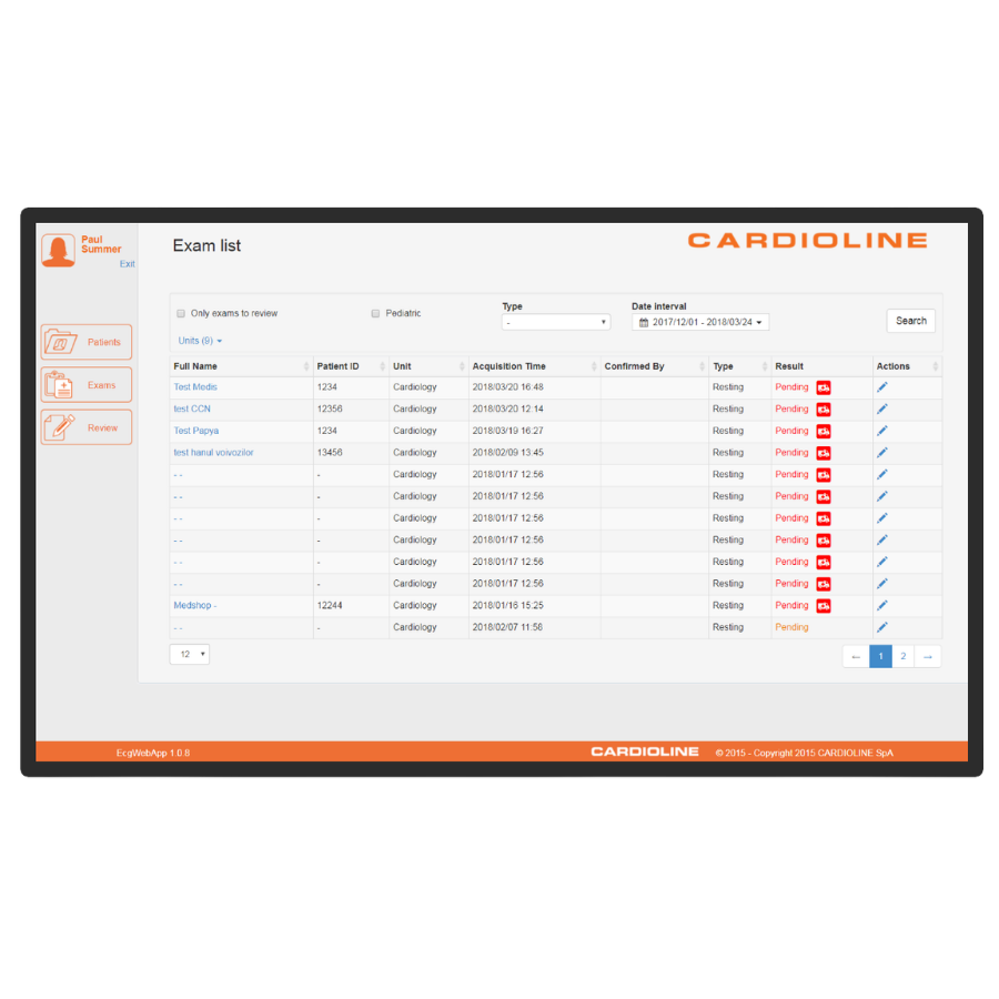 Aplicación web de ECG