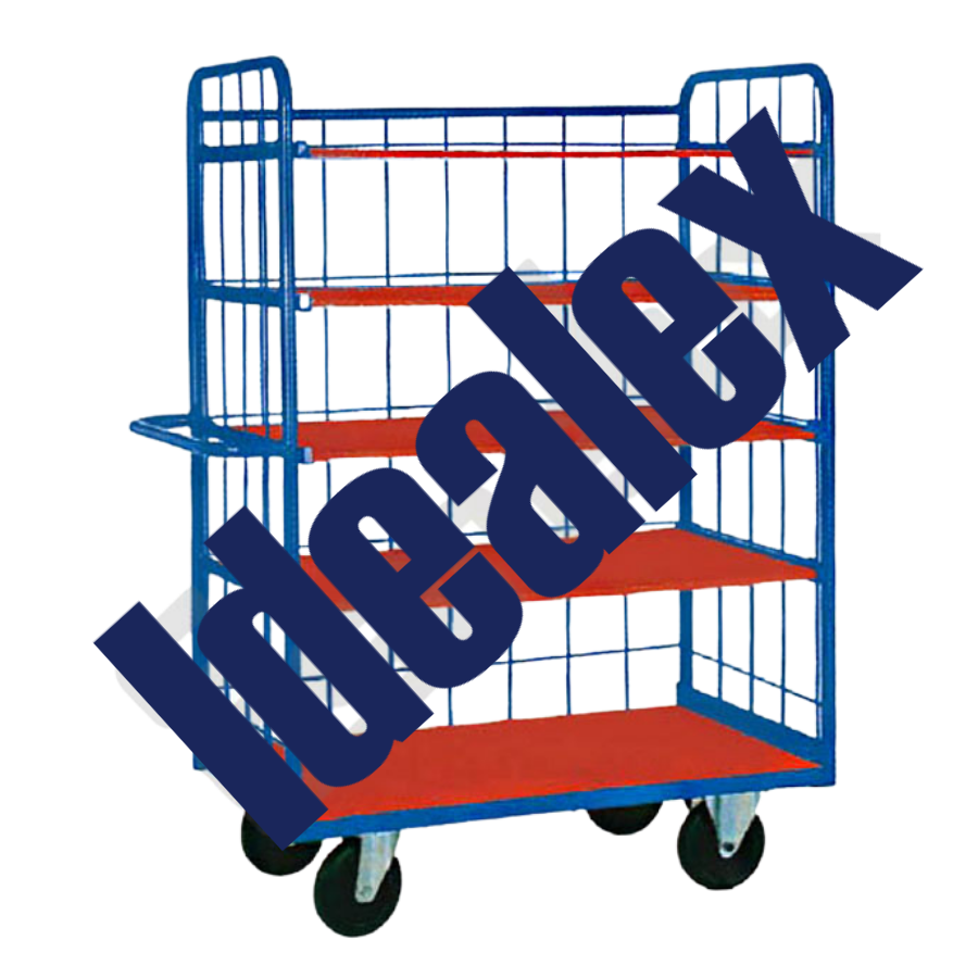 Carro robusto con estantes
