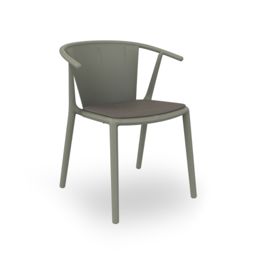 Silla Woody Flat Tapizada