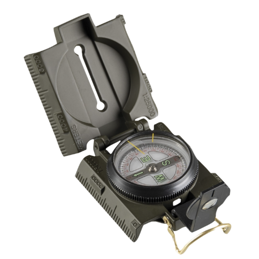 BRÚJULA METÁLICA ESTADOUNIDENSE OD CON LUZ LED