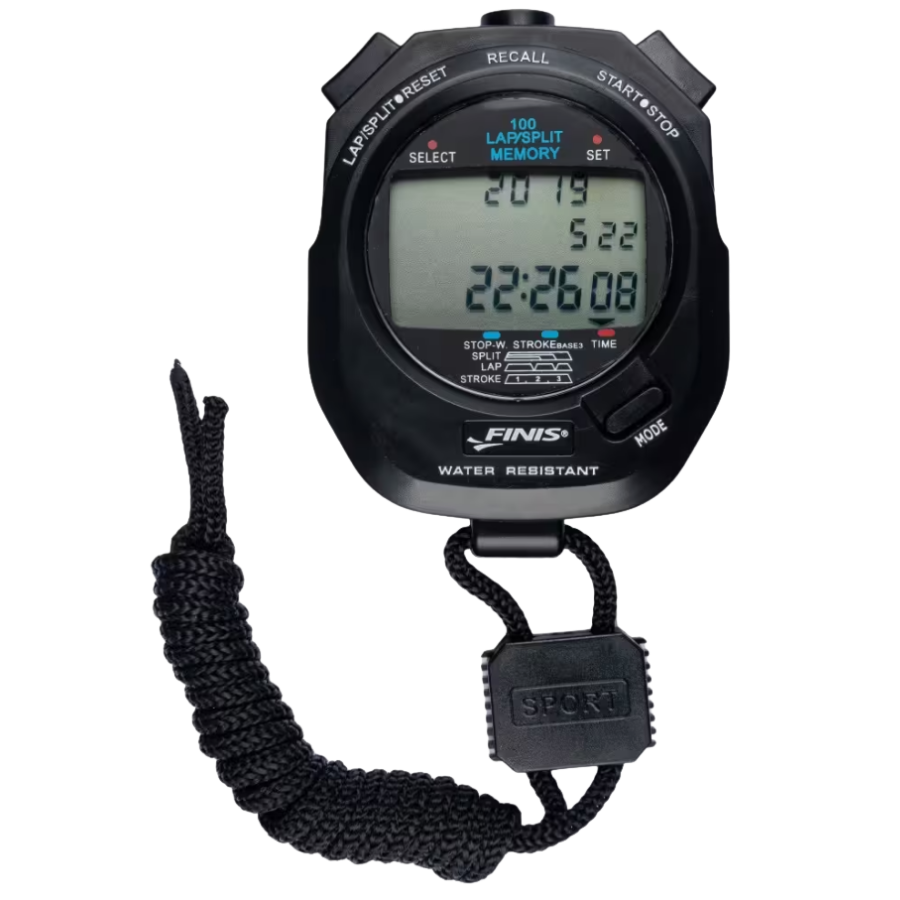 Cronómetro Natación Finis Pace Clock 100 registros de memoria 3X100M Negro
