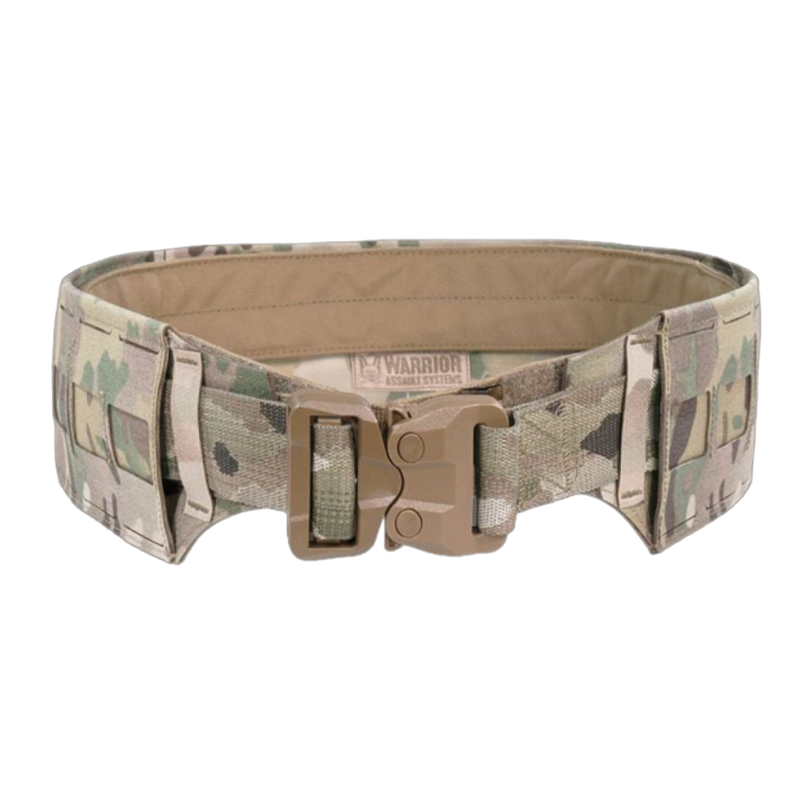 Cinturón de perfil bajo con corte láser Warrior y cinturón de polímero Cobra