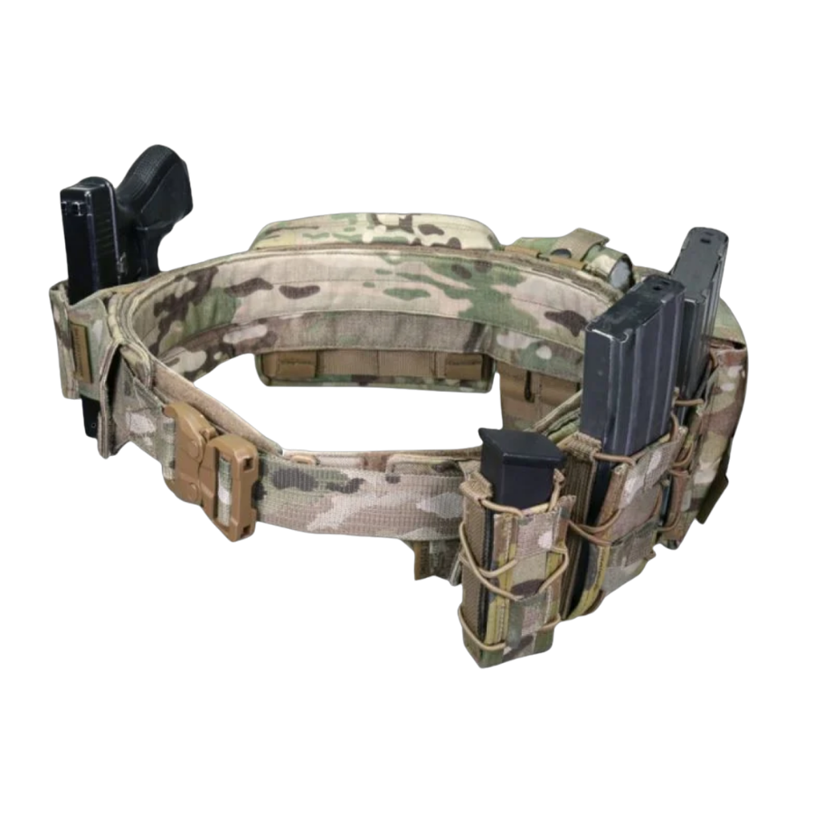 Cinturón de tiro Warrior de perfil bajo y acción directa Mk1 MultiCam