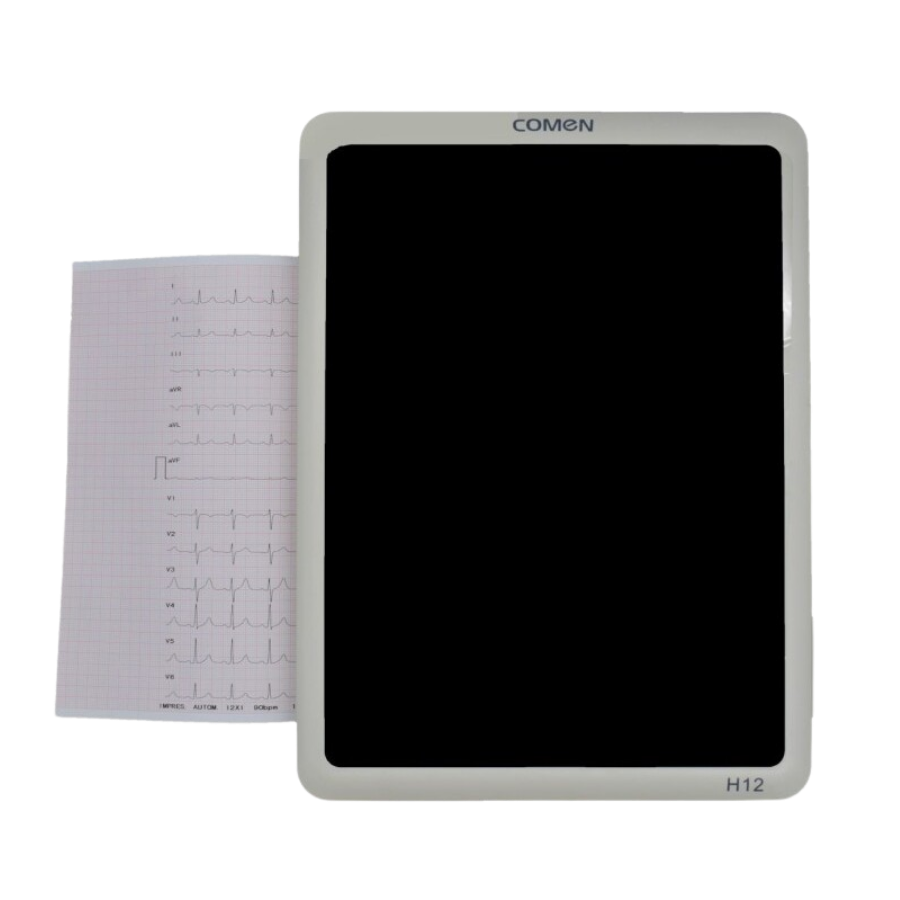ECG 12 canales con interpretación y pantalla grande - H12