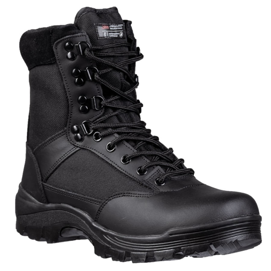 BOTAS TÁCTICAS NEGRAS CON CREMALLERA YKK