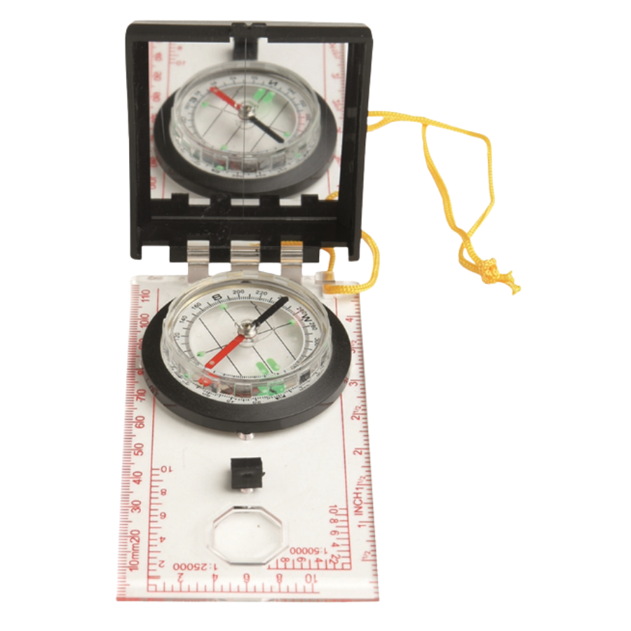 BRÚJULA CON MAPA Y FUNDA