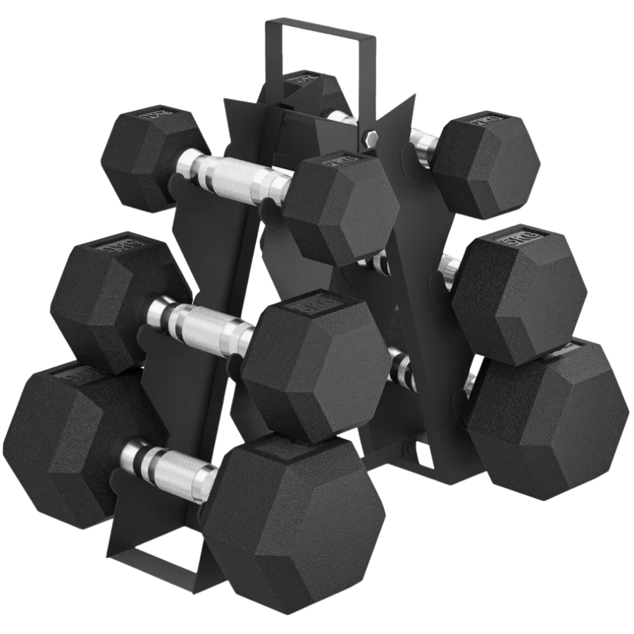 Sportnow Juego de Mancuernas SPORTNOW 34x10x32 cm Negro