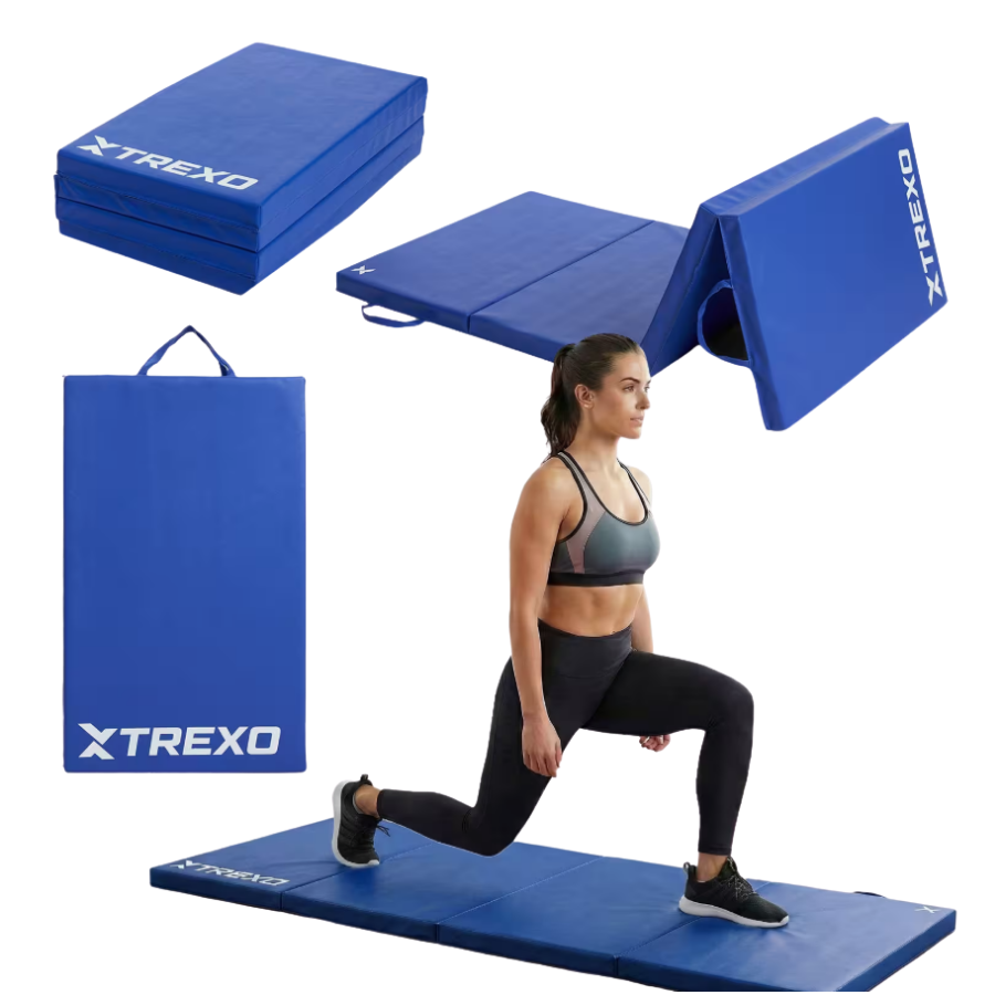 Xtrexo Colchoneta de gimnasia plegable 195 x 80 x 5 cm