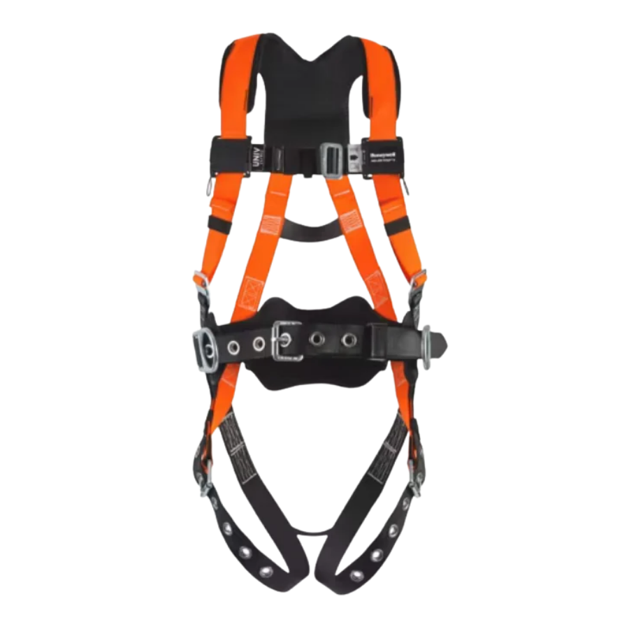Arnés universal no elástico Honeywell® Miller Titan II con cinturón de herramientas y anillas en D laterales - Almohadilla para la espalda - T4577