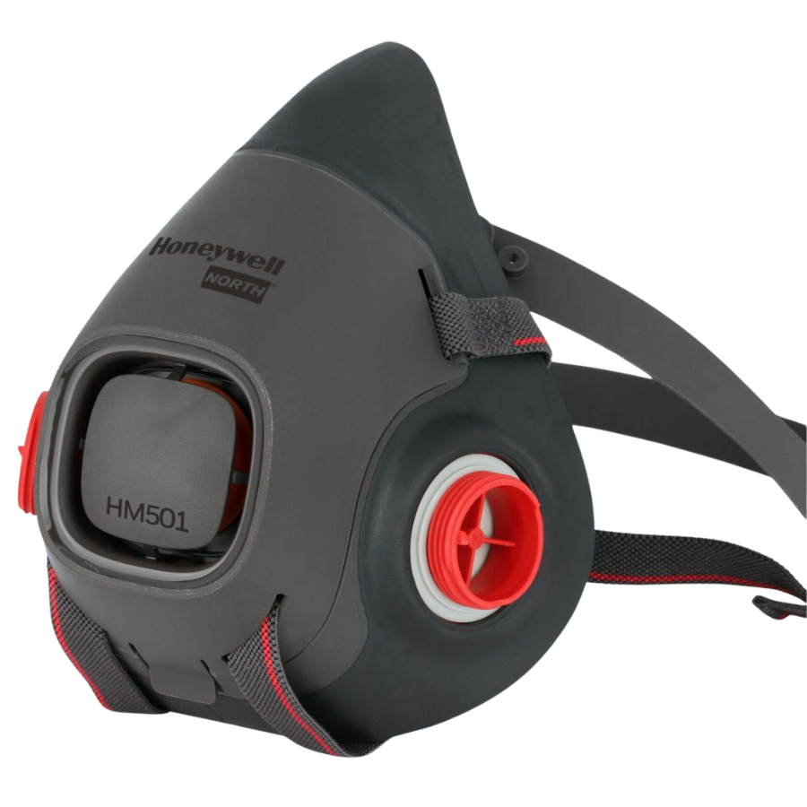 Respirador de media máscara elastomérica con rosca Honeywell North Serie HM500