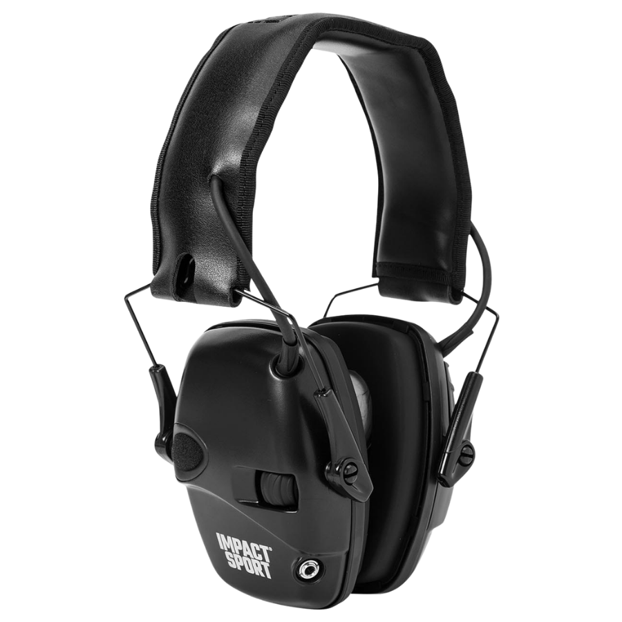 Auriculares electrónicos de tiro Howard Leight by Honeywell Impact Sport con amplificación de sonido, color negro - R-02524