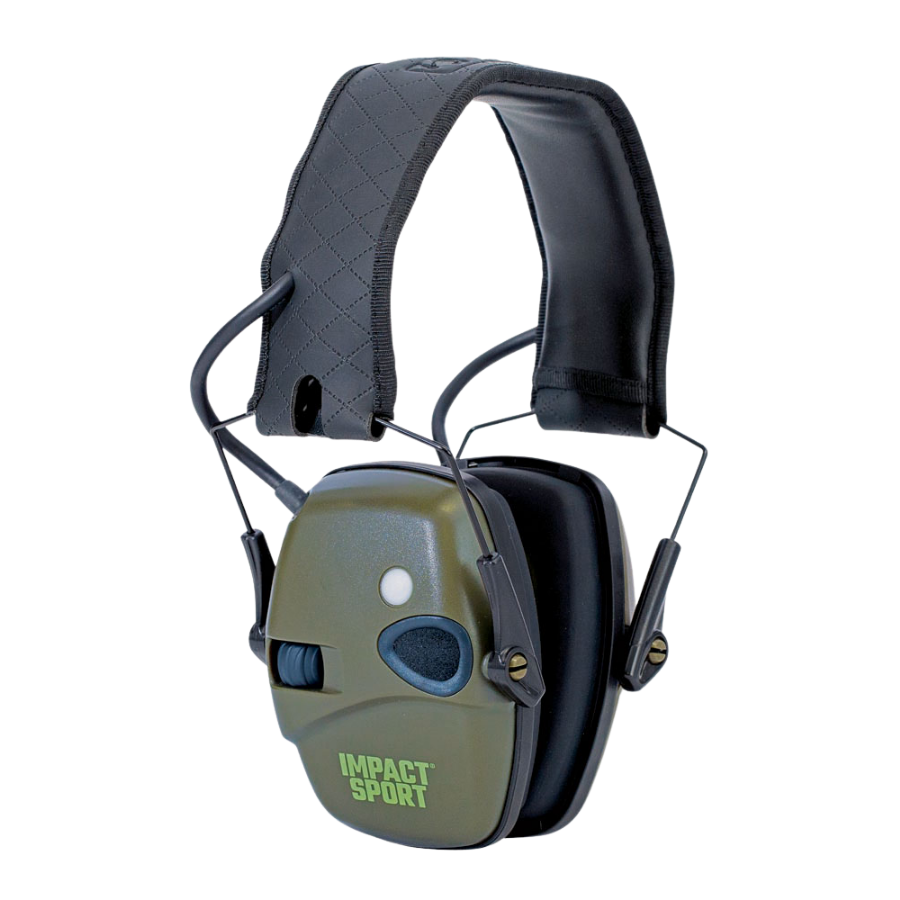 Orejeras Howard Leight Impact Sport para tiro deportivo con Bluetooth, color verde caza - R-02548