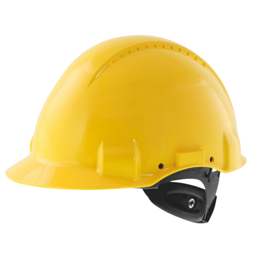 Casco protector G3000, Color: Amarillo, Azul y Blanco