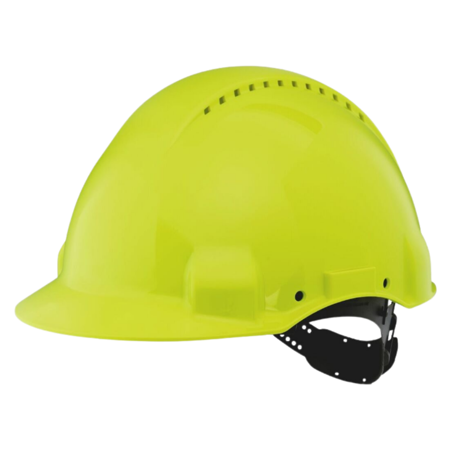 3M™ Casco, Uvicator, con pasador, ventilado y banda antisudor de plástico, de alta visibilidad, G3000CUV-GB