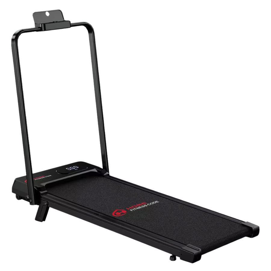 Homefitnesscode Cinta de andar plegable, 1-6 km/h, inclinación manual del 5%