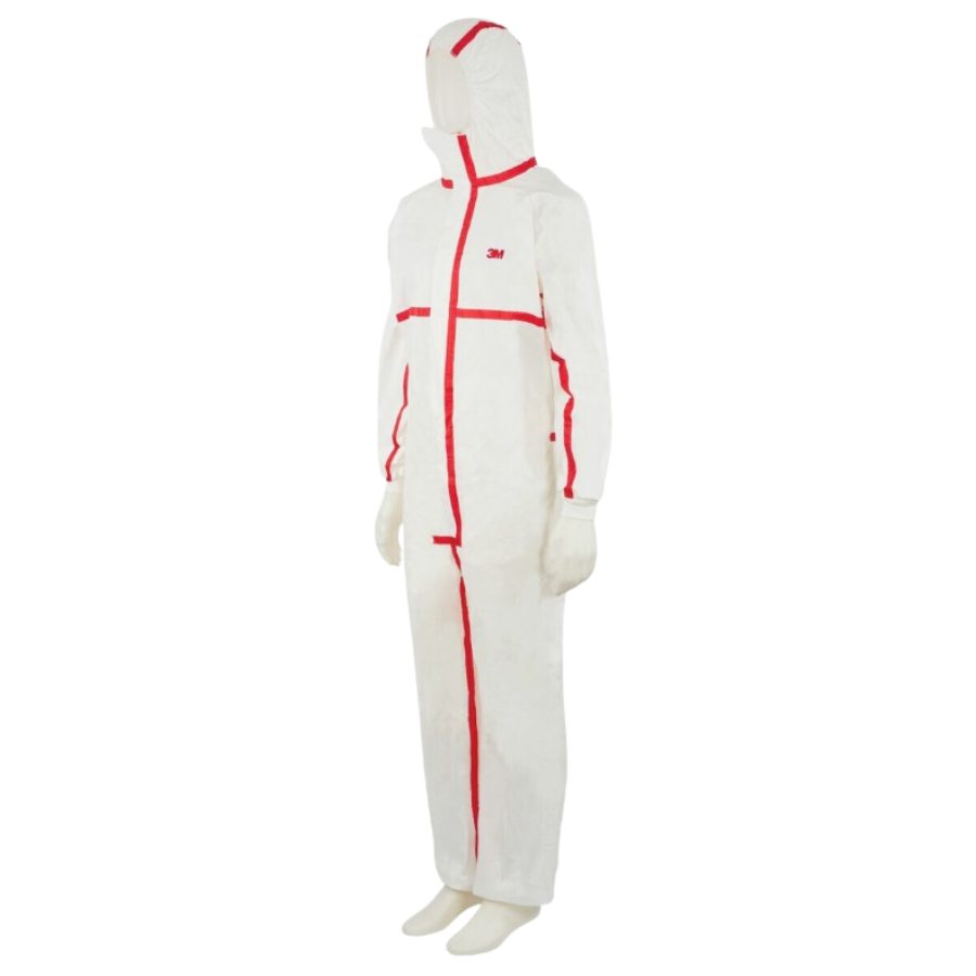 3M™ Prenda de protección 4565, blanco + rojo, Tipo 4/5/6, 3XL