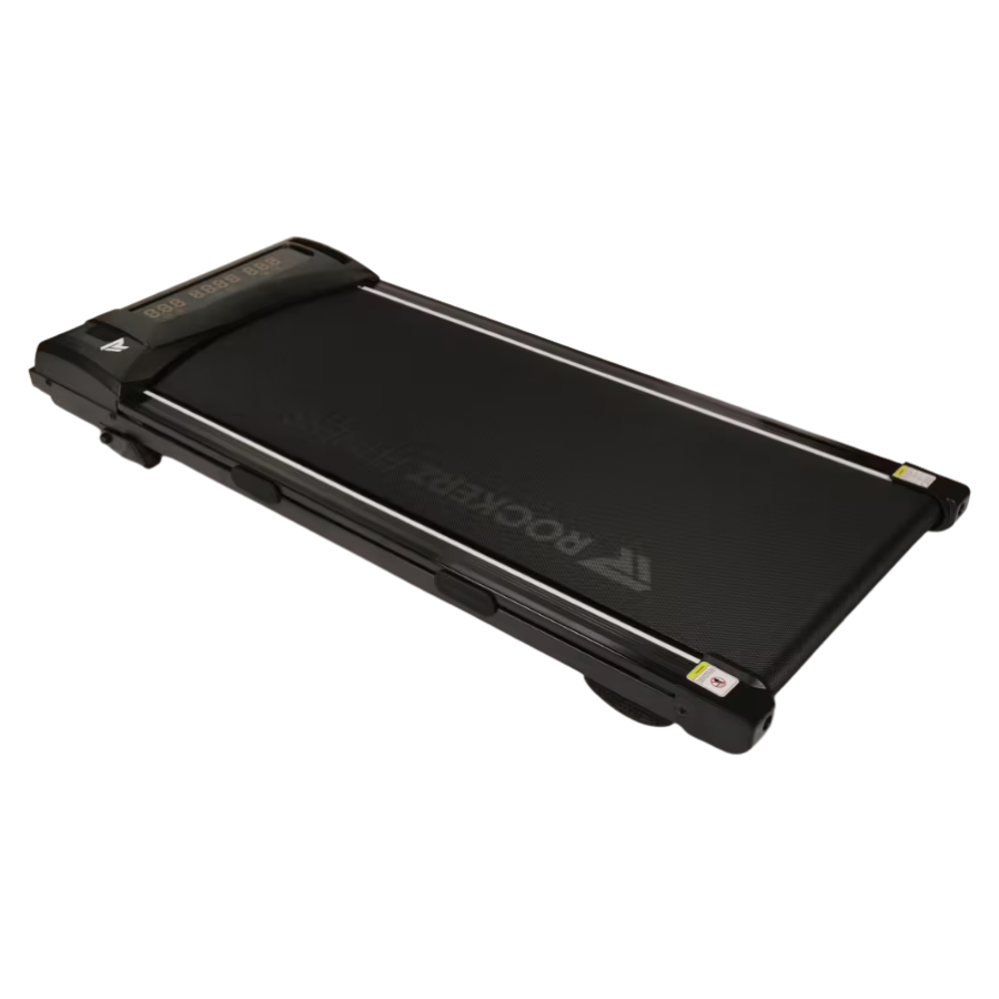 Rockerzfitness Cinta de Caminar, Compacta & Silenciosa, 1–6 km/h, Teletrabajo, Color Negro