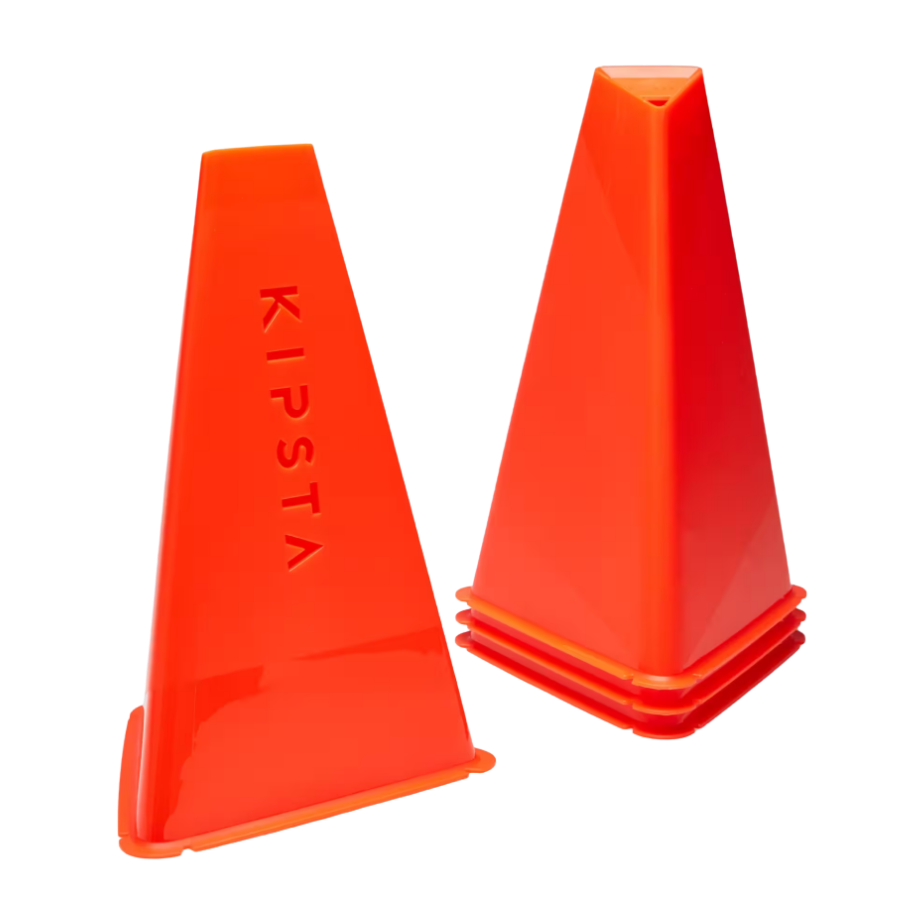 Kipsta Lote de 4 conos de entrenamiento Essential 30 cm naranja