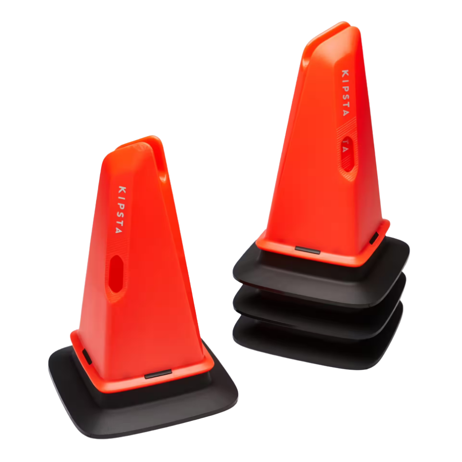 Kipsta Lote de 4 conos Modular 30 cm para entrenamiento