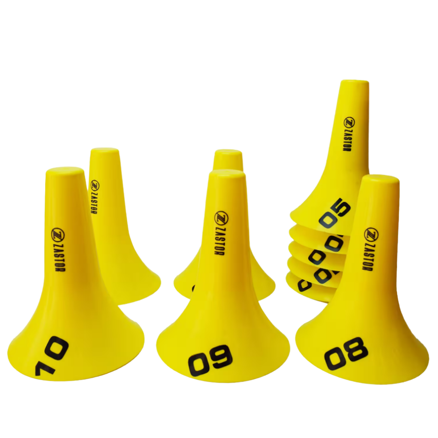 Set 10 Conos 23cm Numerados Zastor Flut-10N