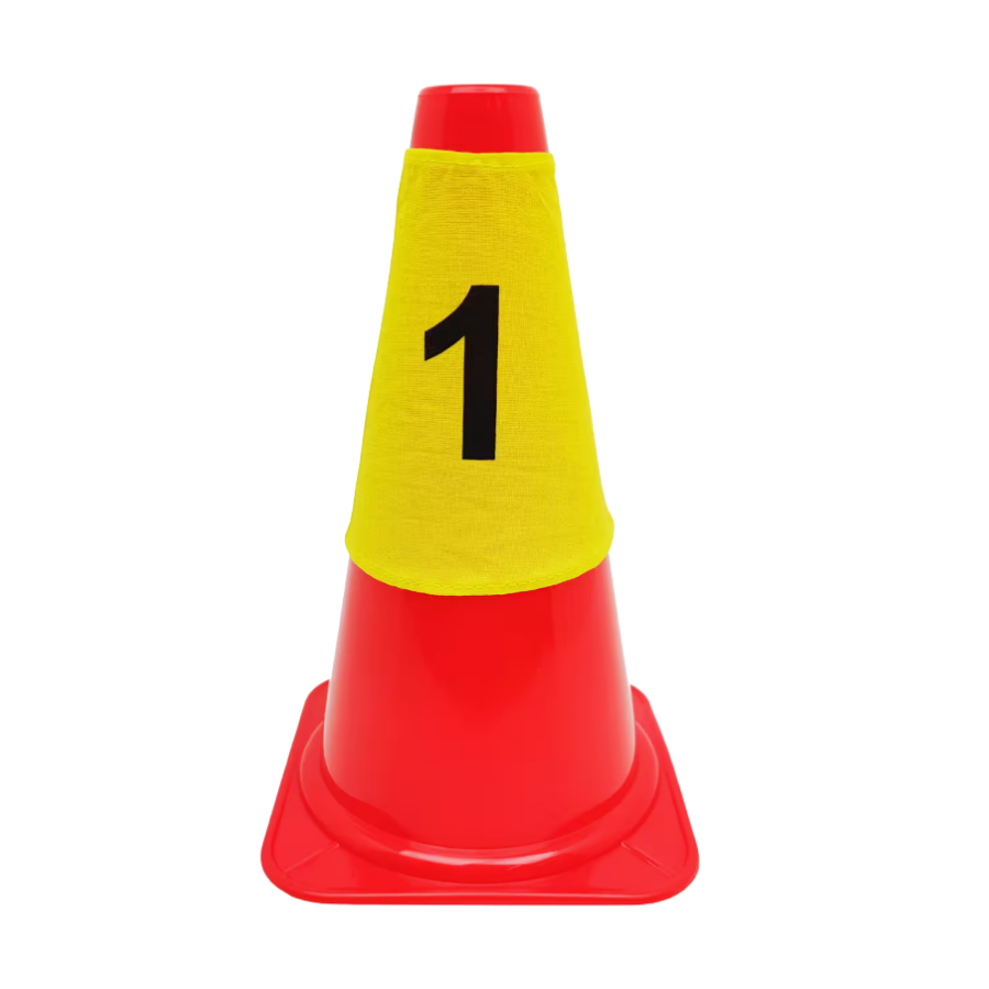 Zastor Set 10 Fundas Numeradas Conos AMARILLO