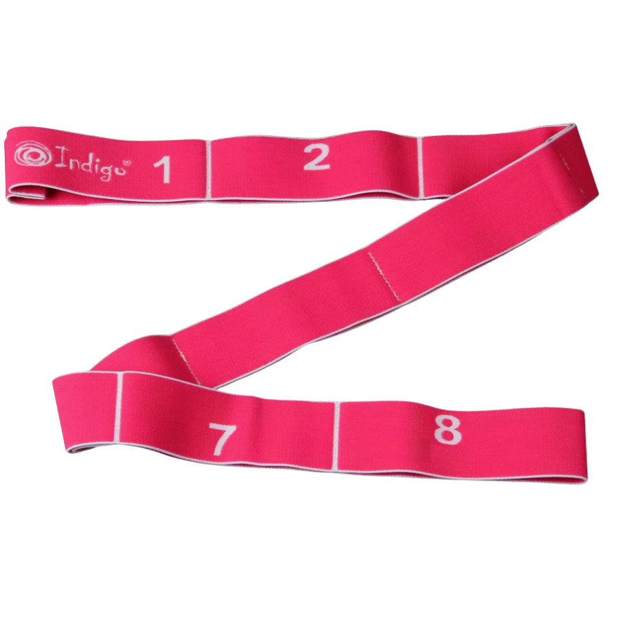 Indigo Sport Banda Elástica (Cinta) cerrada 8 agarres INDIGO MEDIUM Rosa
