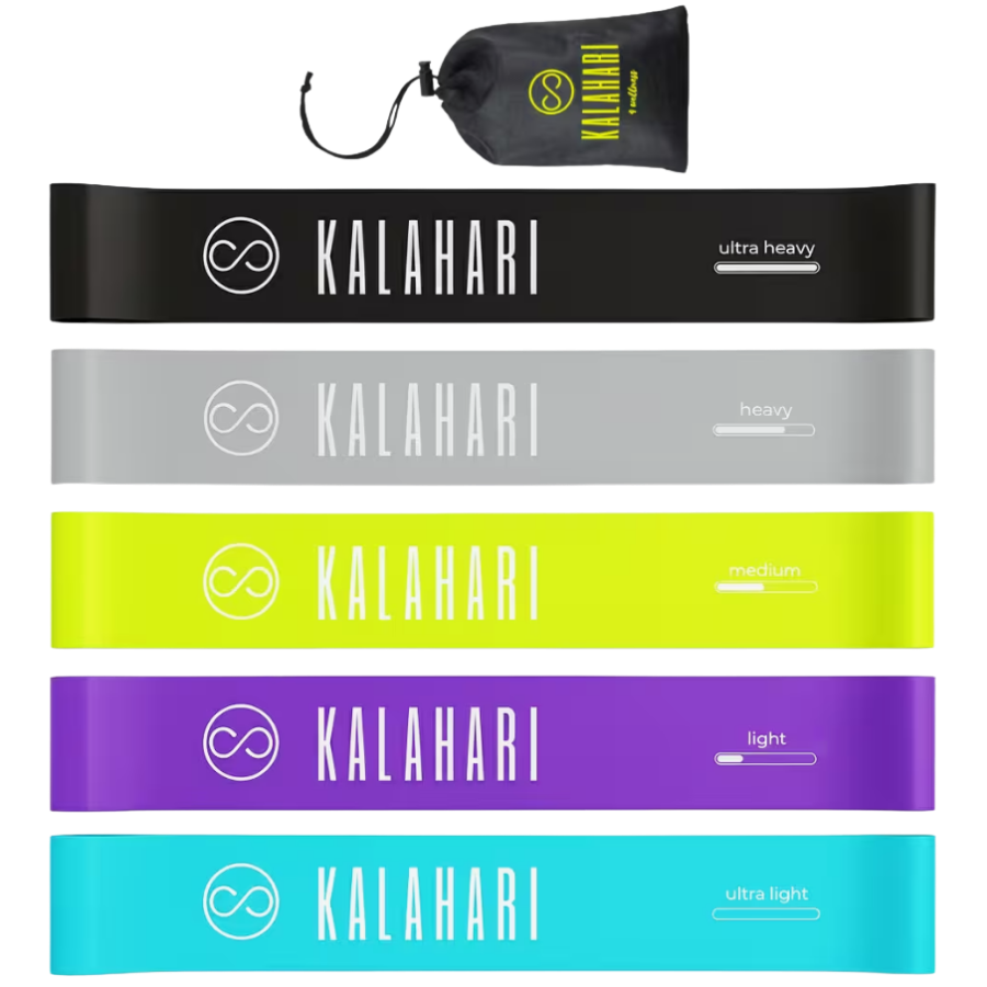 Kalahari Bandas Elásticas Fitness con eBook de ejercicios para un entrenamiento completo