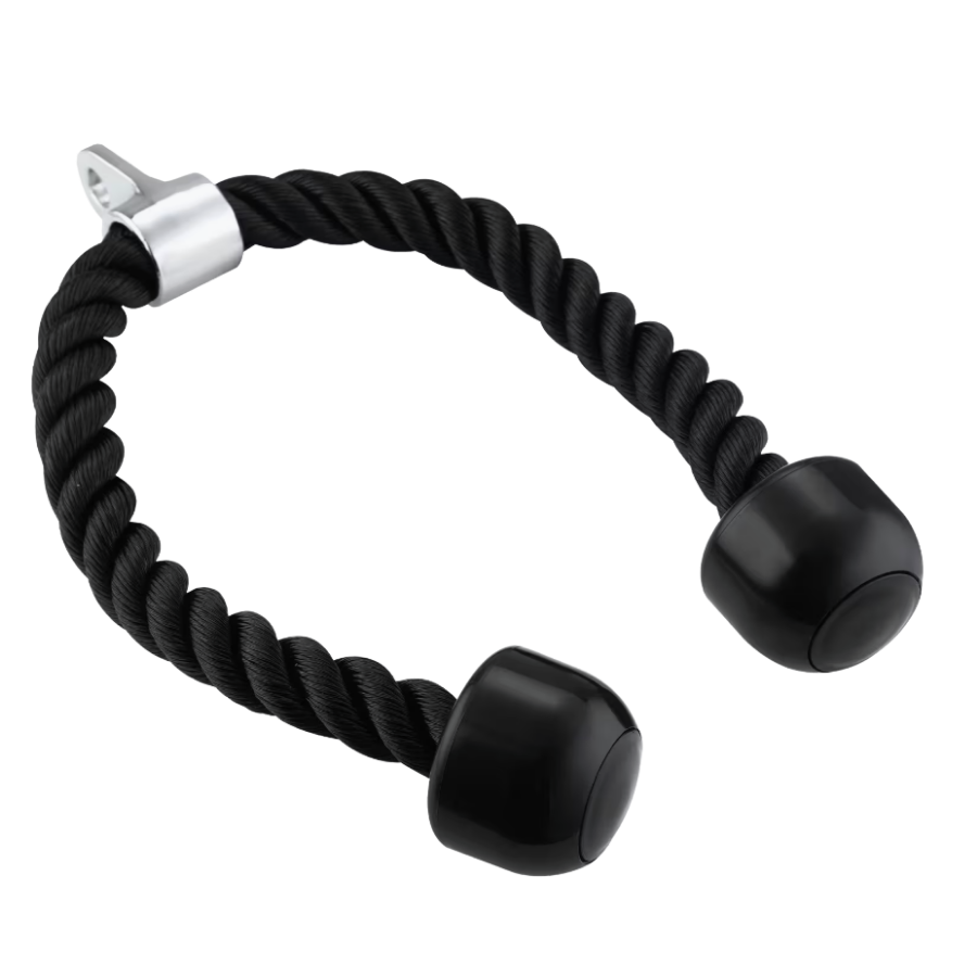 Fitness Tech Cuerda Trenzada 70cm Tríceps en Polea Fitness Tech - Negro