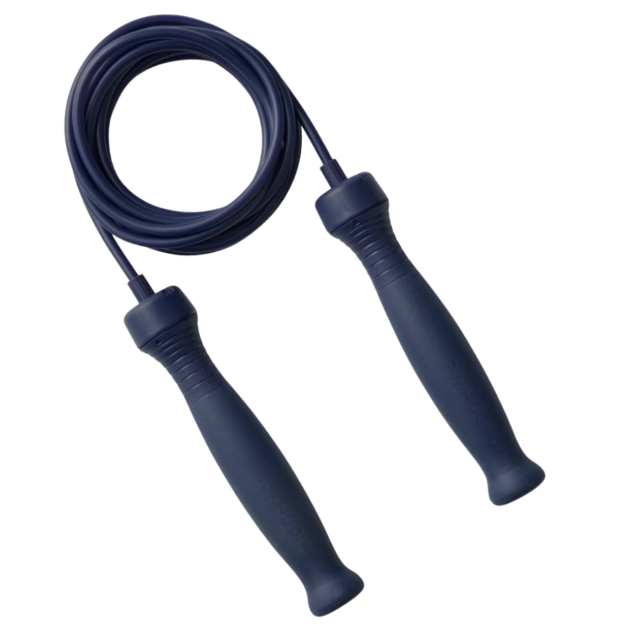 Domyos Cuerda Saltar Azul Marino Empuñaduras Goma Longitud Ajustable 3 m