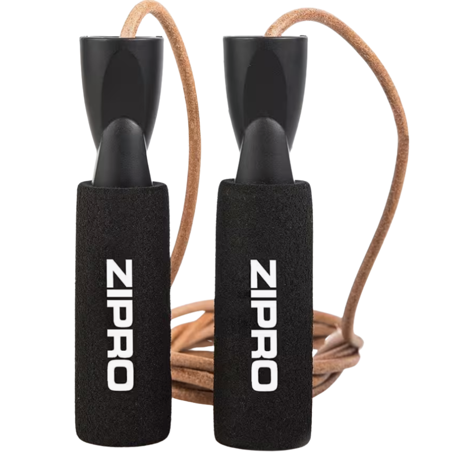 Zipro Cuerda de saltar con cordón de cuero