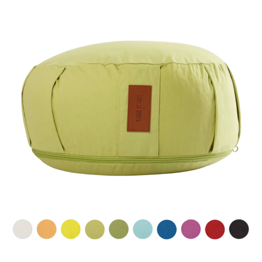 Gorilla Sports Cojín de Yoga Meditación Verde Claro