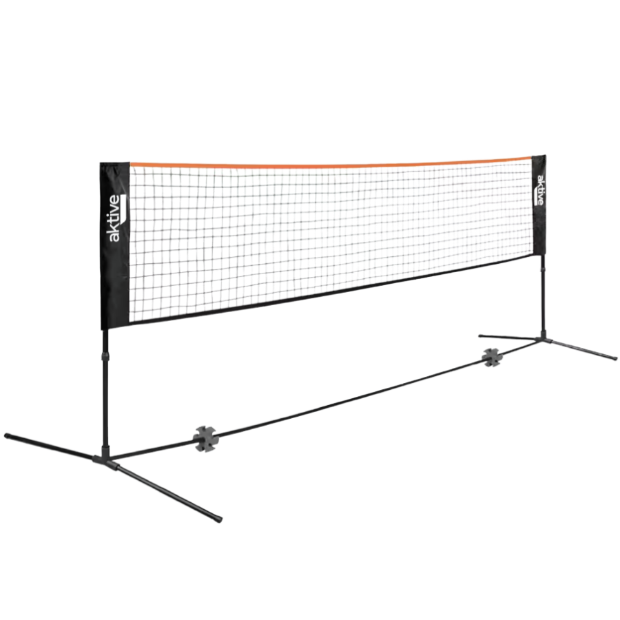 Red voley y bádminton portátil y ajustable en altura c/bolsa transporte Aktive