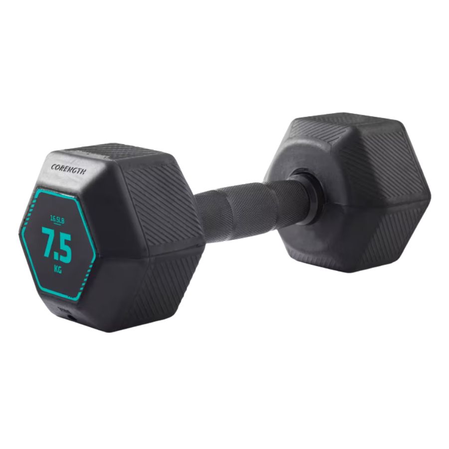 Corength Mancuerna 7,5 kg hexagonal dumbbell musculación cross training