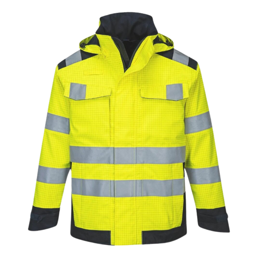 Chaqueta Modaflame Rain Multi Norm Arc Yellow/Navy XL R