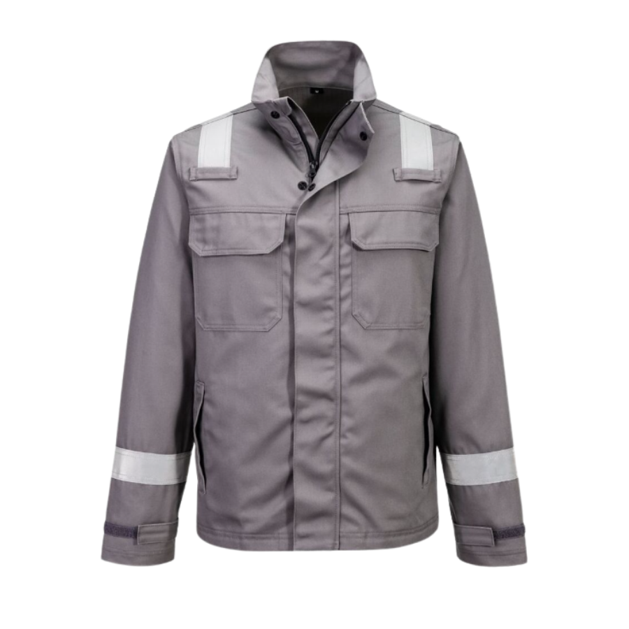Chaqueta con cintura resistente a productos químicos FR Gris M