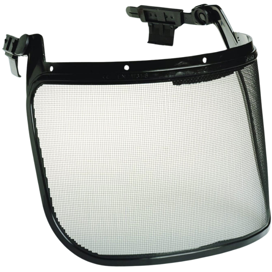 Protector facial de metal negro North by Honeywell con adaptadores integrados - FS03-H5