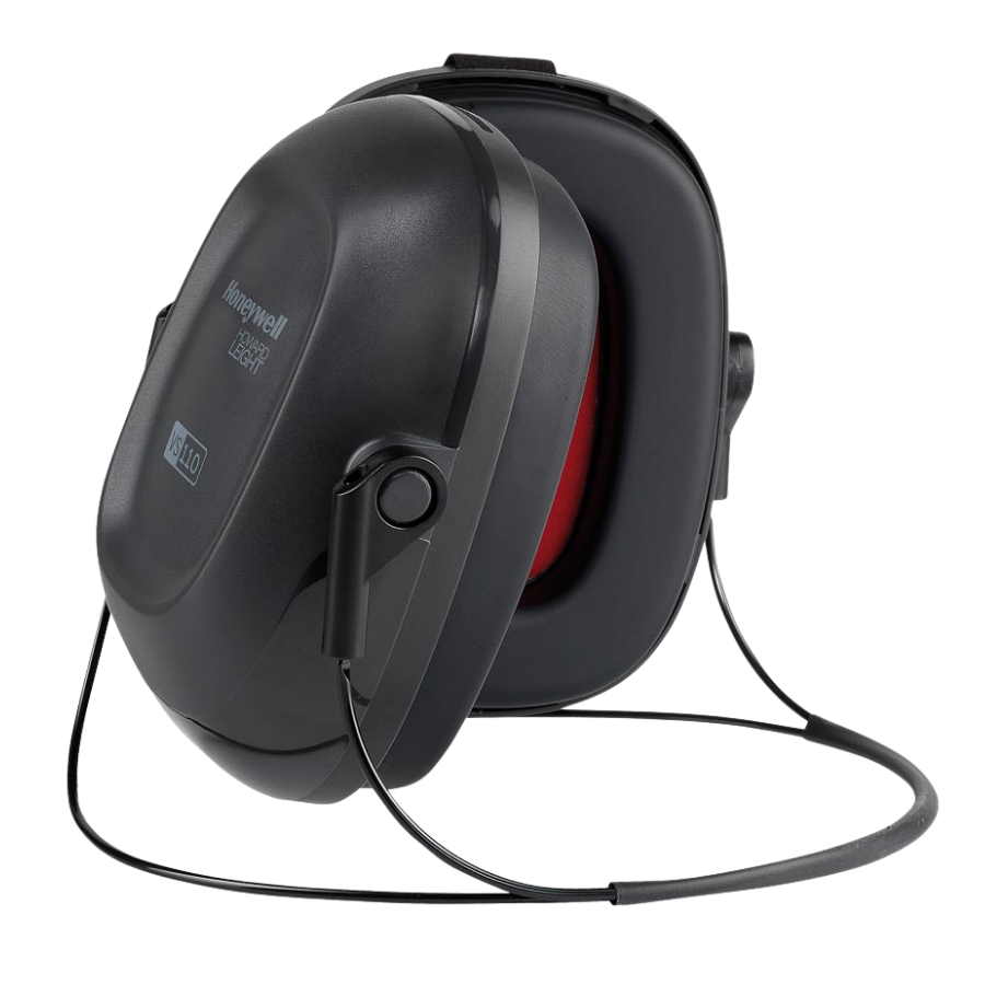 Protectores auditivos Honeywell VS110N VeriShield negros para colocar detrás del cuello, NRR 22
