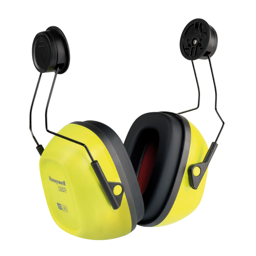Protectores auditivos Honeywell VS130HHV VeriShield de alta visibilidad, color amarillo, para casco.
