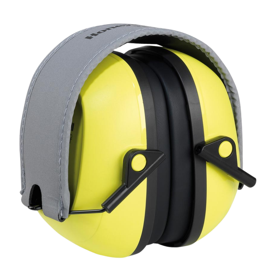 Protectores auditivos plegables Honeywell VS120FHV VeriShield de color amarillo de alta visibilidad