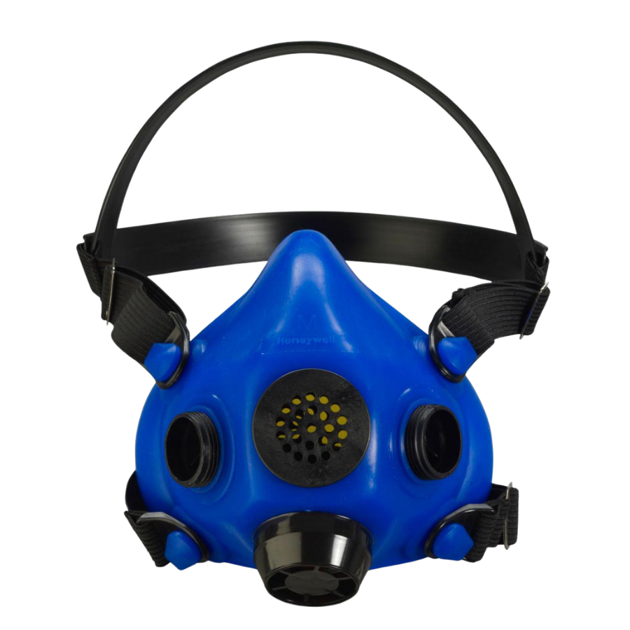 Respirador de media máscara azul Honeywell North RU8500 con diafragma para hablar