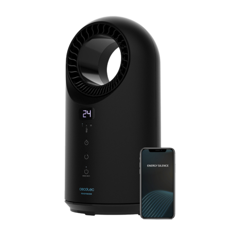 Ready Warm 8400 Bladeless Connected Calefactor Bladeless con 1500 W, control por Wi-Fi