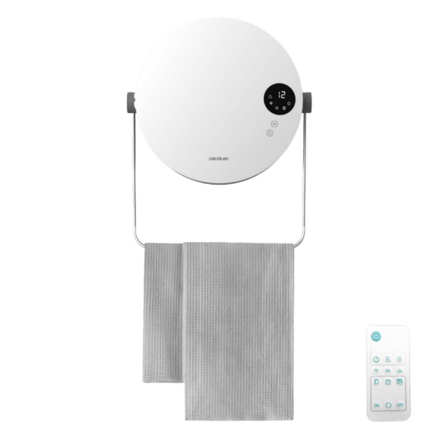 ReadyWarm 2000 Round Calefactor pared con toallero de 2000W
